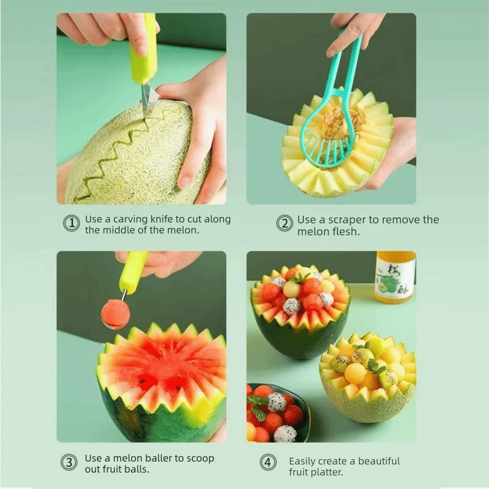 Avocado Slicer Tool - Легко моющийся инструмент 3 в 1