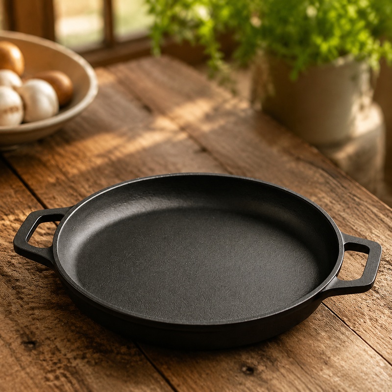 Cast Iron Skillet - Прочная чугунная сковорода с антипригарным покрытием,