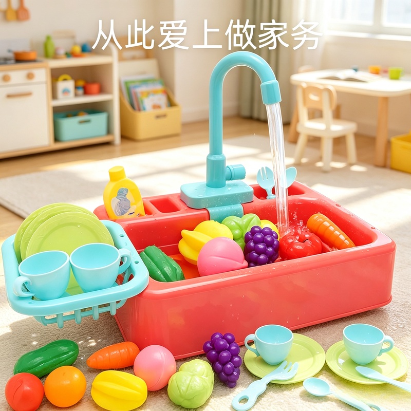 Kitchen Gadgets For Kids - Детский кухонный набор с пластиковой раковиной