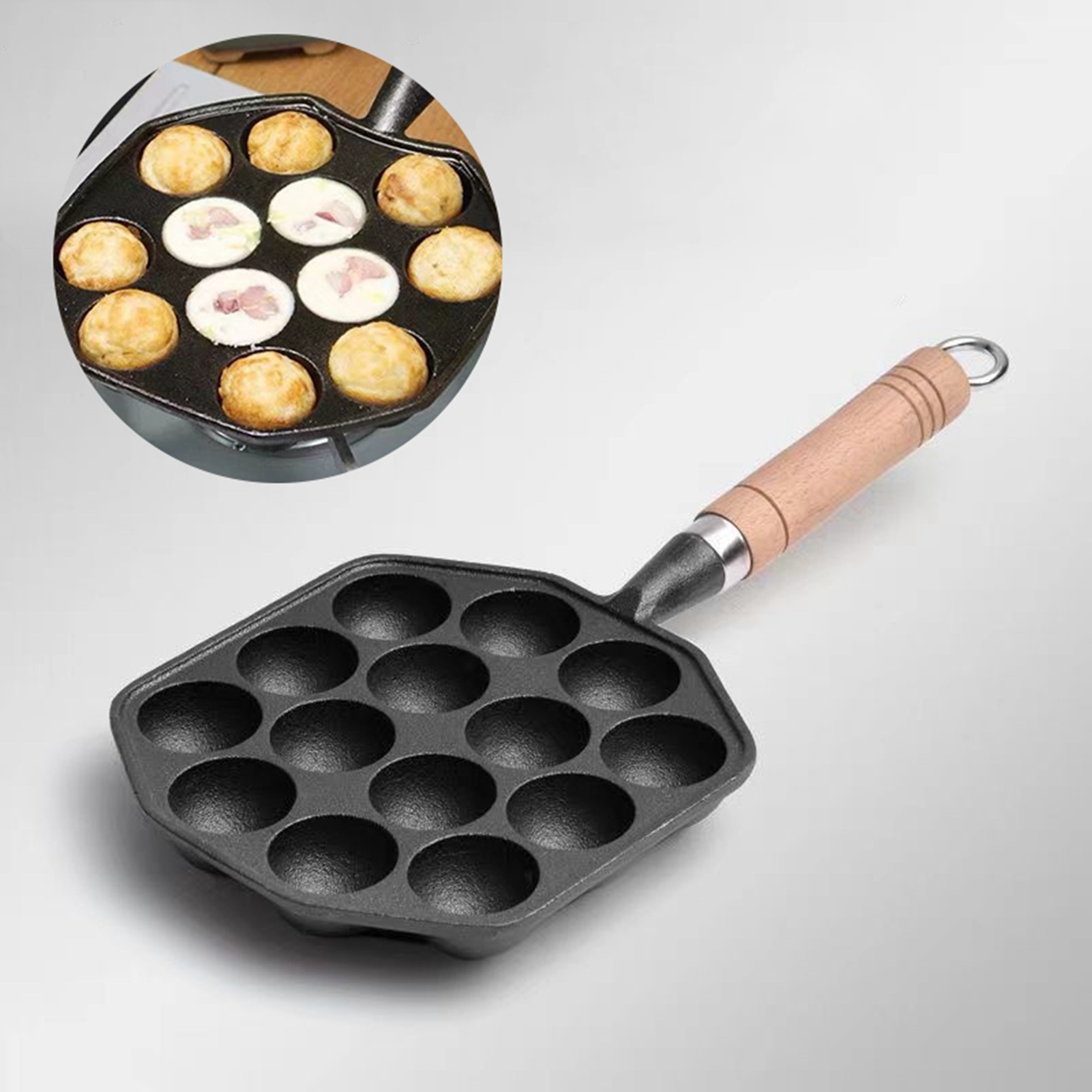 Cast Iron Skillet - Форма для мяса с 14 отверстиями