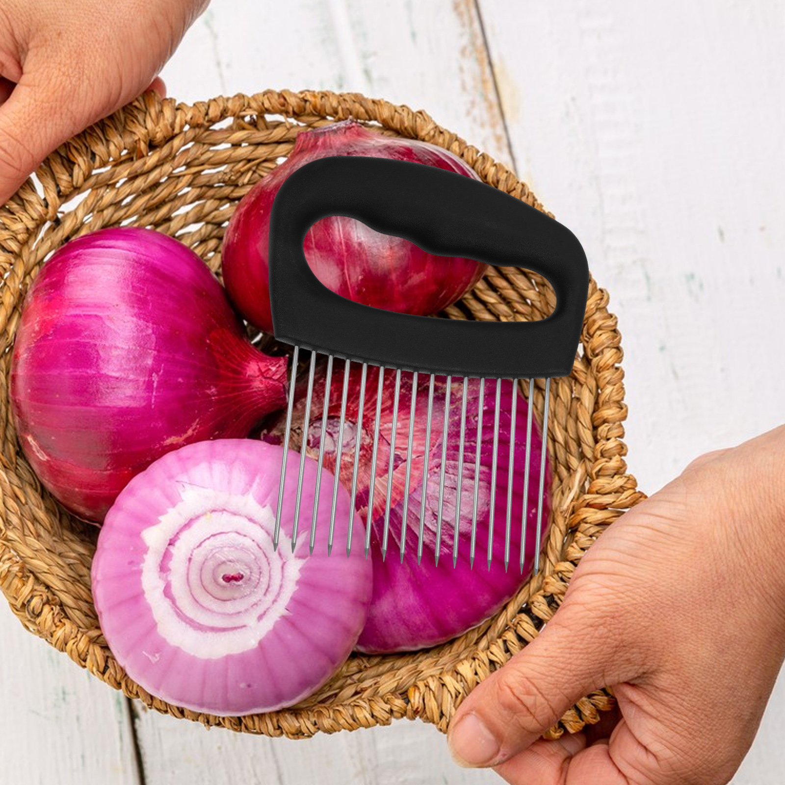 Avocado Slicer Tool - Держатель для лука из нержавеющей стали
