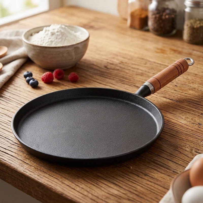 Cast Iron Skillet - Чугунная сковорода 20/23/26 см без покрытия,