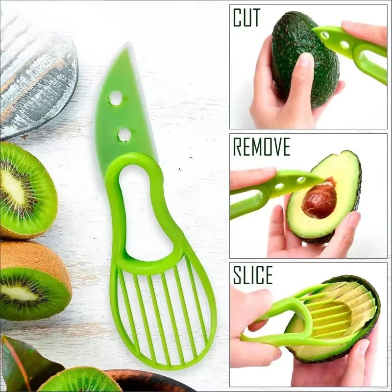 Avocado Slicer Tool - 1/2/3 шт. 3-в-1: приспособление для нарезки