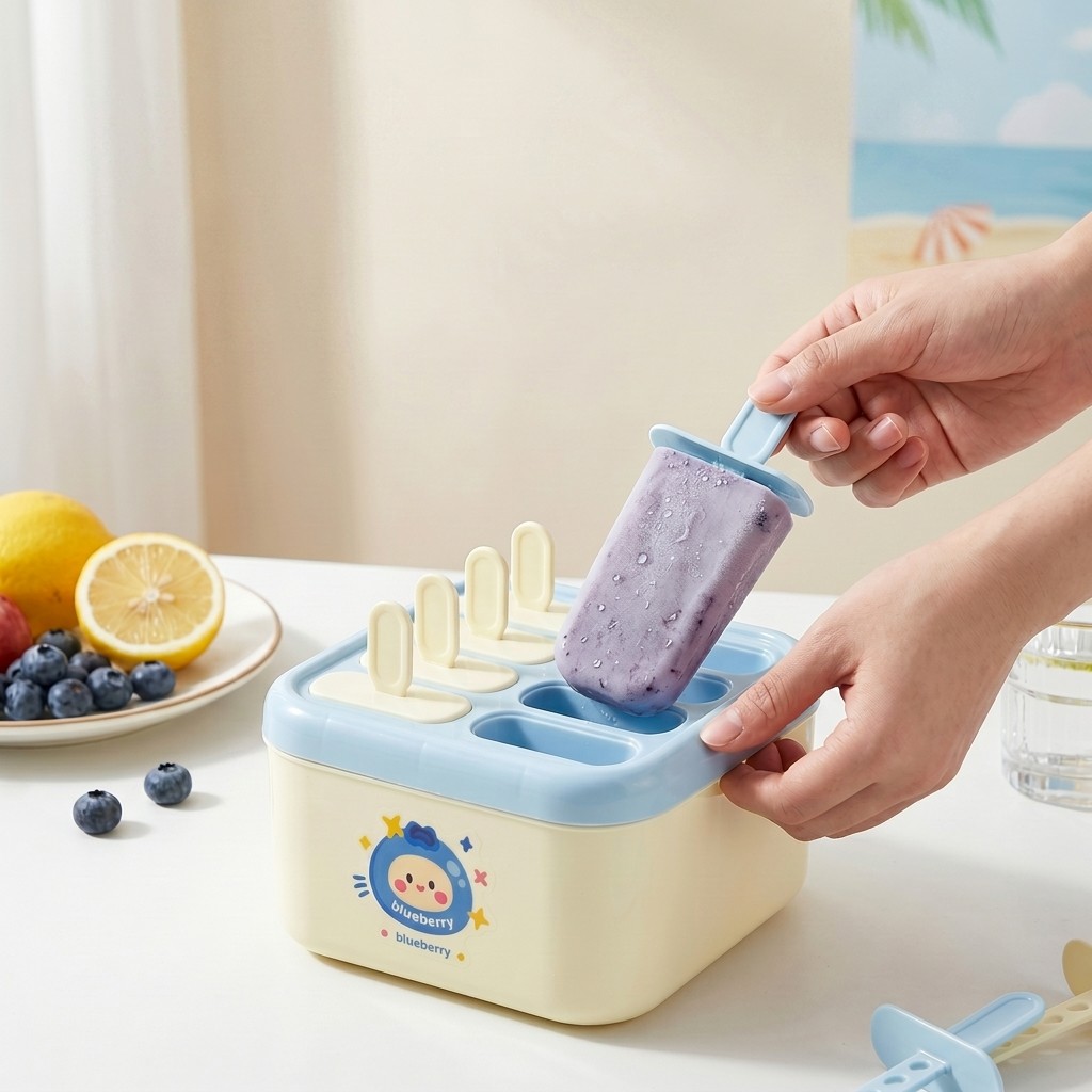 Kitchen Gadgets For Kids - Пластиковая форма для мороженого с крышкой,