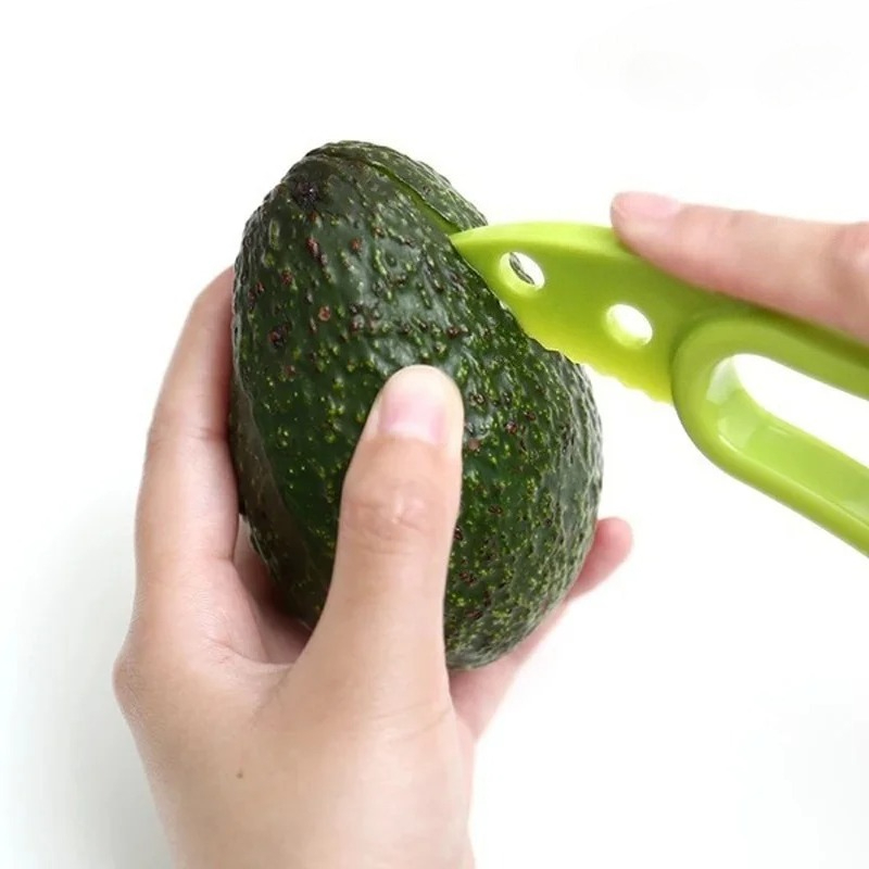 Avocado Slicer Tool - 1 шт. 3-в-1 зеленый нож для