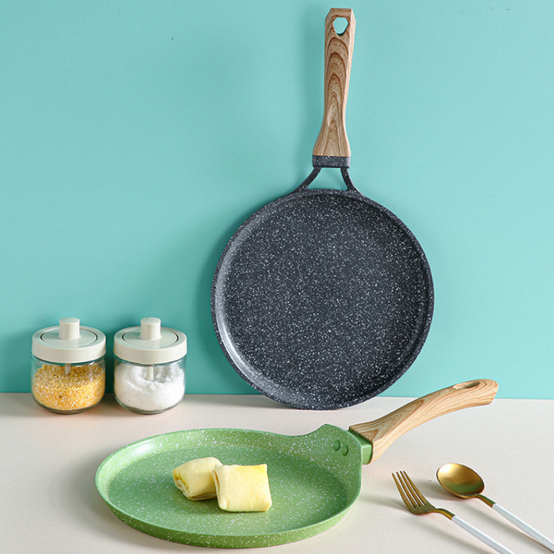 Cast Iron Skillet - Сковорода антипригарная с деревянной ручкой, сковорода