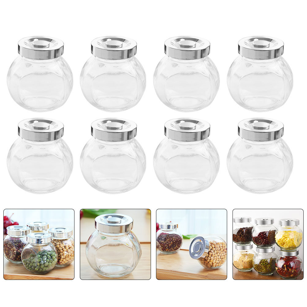 Food Storage Containers - 8 шт. герметичных стеклянных банок для