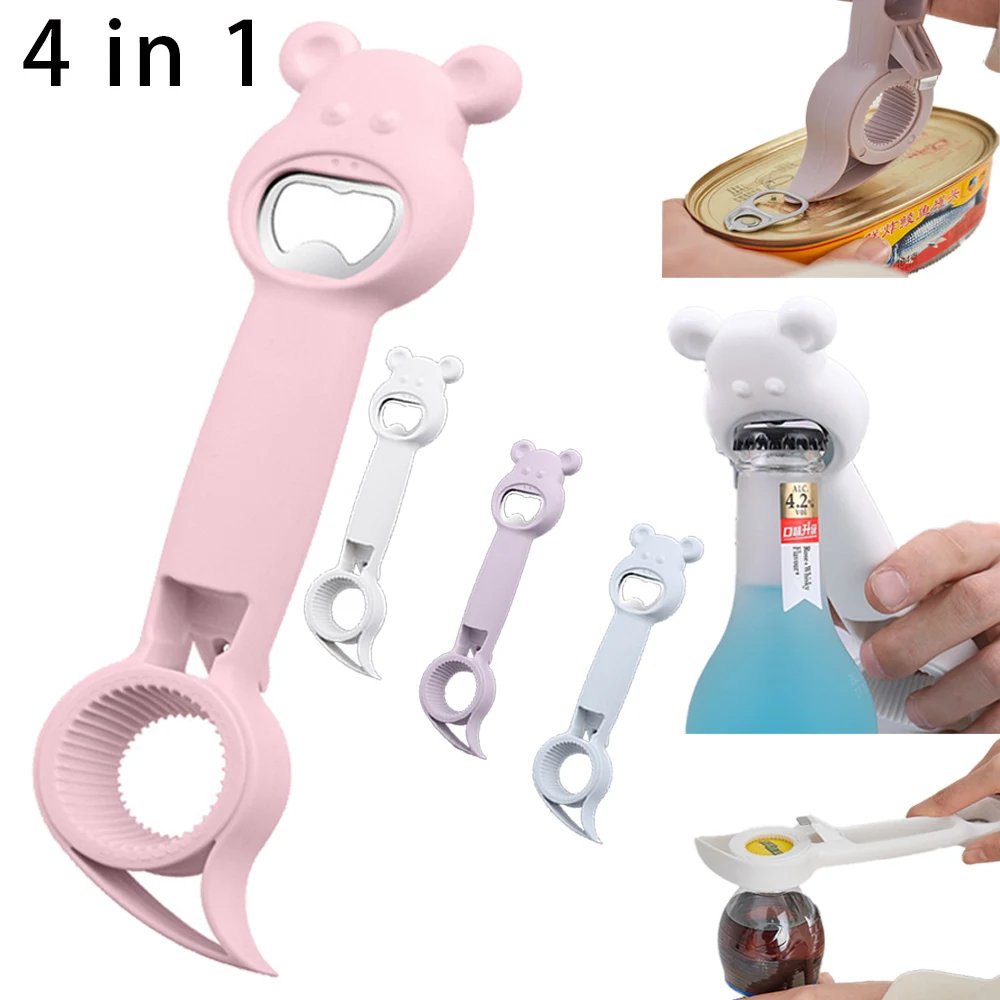 4 в 1, открывалка для бутылок  – обзор и цена Kitchen Gadgets Jar Openers
