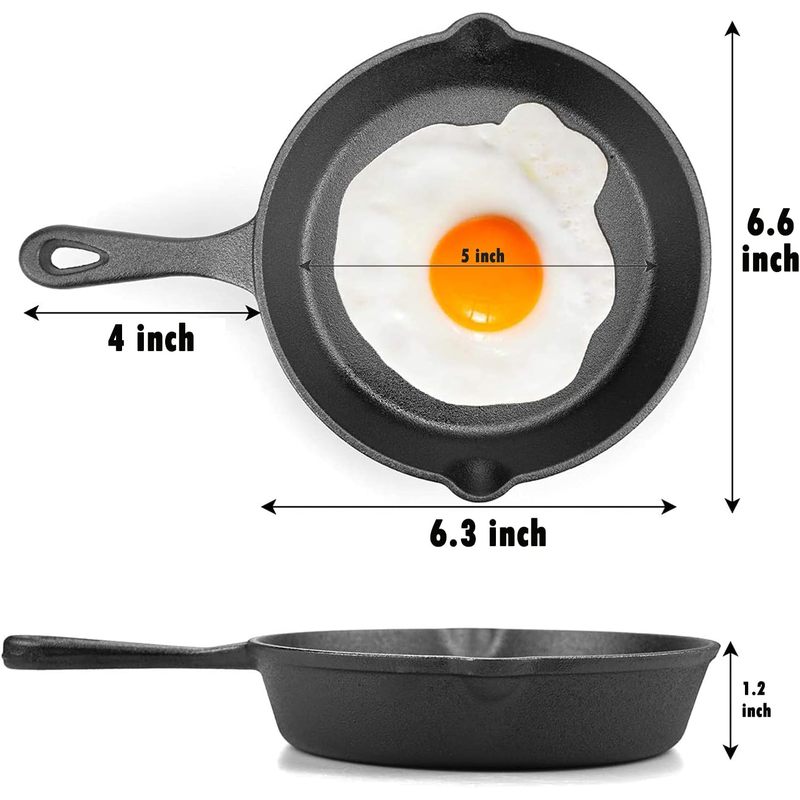 6-дюймовая чугунная сковорода  – обзор и цена Cast Iron Skillet