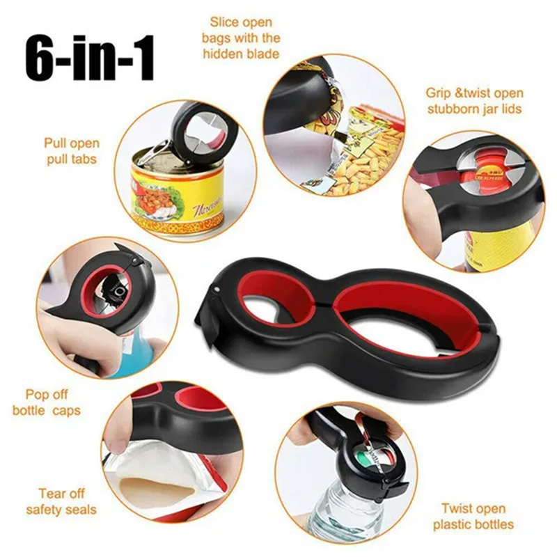 6 в 1, открывалка для бутылок, – обзор и цена Kitchen Gadgets Jar Openers